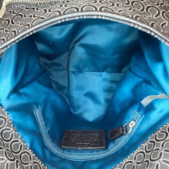 Coach Jacquard Signature Logo Madison Phoebe Shoulder Bag - Picture 15 of 16